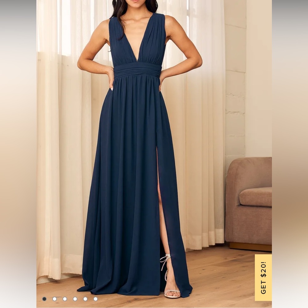 Navy blue formal dress